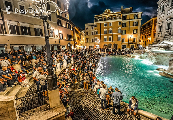 Fontana di Trevi v Římě (Itálie)