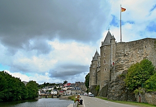 Městečko Josselin v Bretani (Francie)