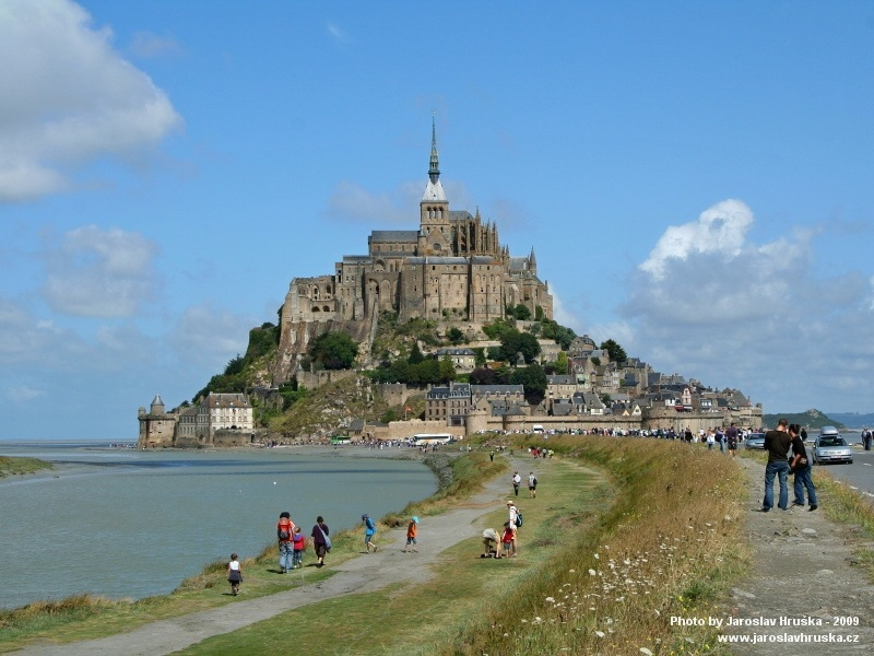 Mont-Saint-Michel v Normandii (Francie)