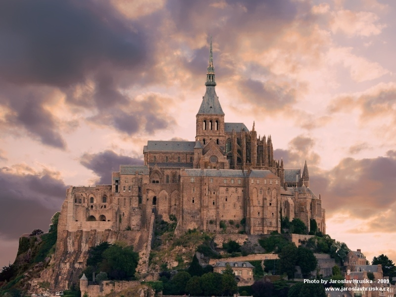 Mont-Saint-Michel v Normandii (Francie)