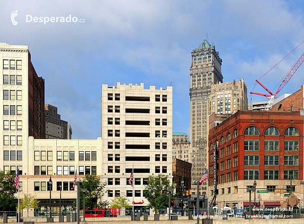 Mrakodrap Book Tower v Detroitu (Michigan - USA)