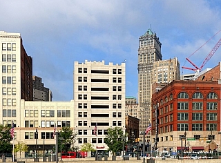 Mrakodrap Book Tower v Detroitu (Michigan - USA)