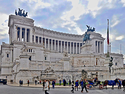 Altare della Patria v Římě (Itálie)