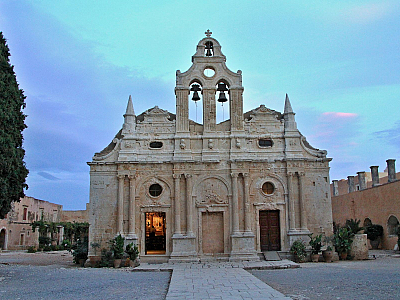 Ortodoxní klášter Moni Arkadiou na Krétě (Řecko)