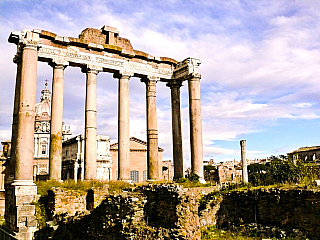 Forum Romanum v Římě (Itálie)