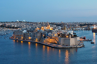 Upper Barrakka Gardens ve Vallettě (Malta)