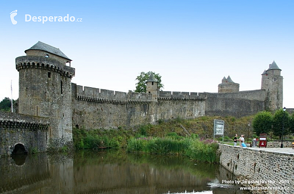 Hrad Fougéres v Bretani (Francie)