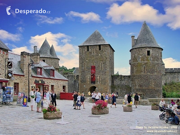 Hrad Fougéres v Bretani (Francie)