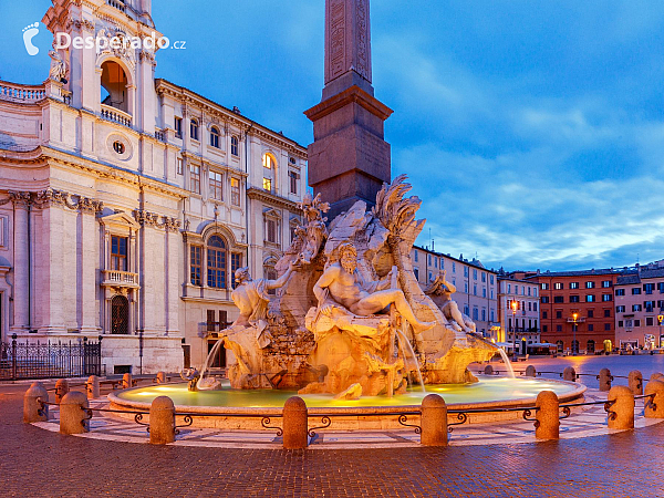 Piazza Navona v Římě (Itálie)