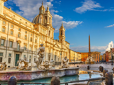 Piazza Navona v Římě (Itálie)