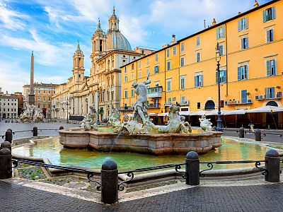 Piazza Navona v Římě (Itálie)