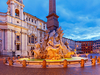 Piazza Navona v Římě (Itálie)