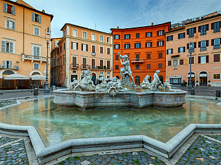 Piazza Navona v Římě (Itálie)