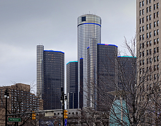 GM Renaissance Center v Detroitu (Michigan - USA)