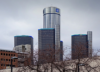 GM Renaissance Center v Detroitu (Michigan - USA)