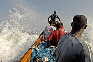 Rybáři na moři (Ghana)