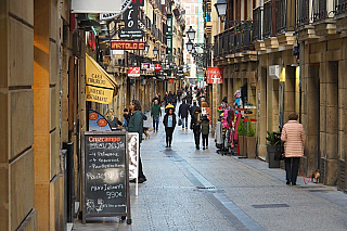 Staré centrum San Sebastian (Španělsko)