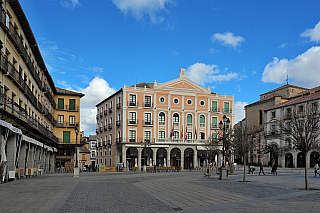 Plaza Mayor v Segovii (Španělsko)