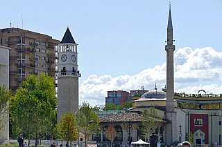 Tirana - centrum města (Albánie)