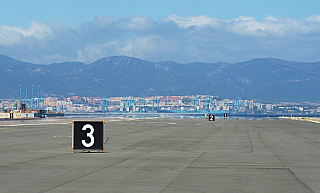 Letiště na Gibraltaru (Velká Británie)