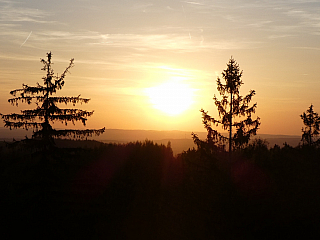 Západ slunce a vyhlídka Krudum