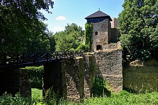 Zřícenina hradu Lukov u Zlína (Česká republika)