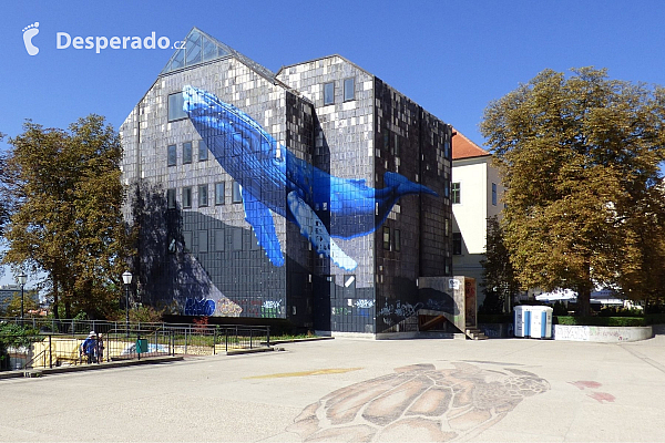 Moderní architektura v Záhřebu (Chorvatsko)