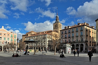 Plaza Mayor v Segovii (Španělsko)