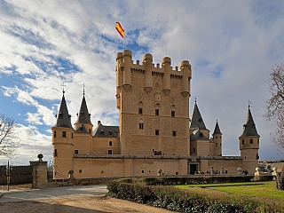Hrad Alcazár v Segovii (Španělsko)