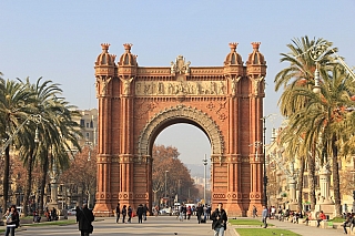 Vítězný oblouk (Arc de Triomf) v Barceloně (Španělsko)