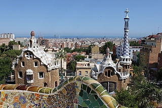 Park Güell v Barceloně (Španělsko)