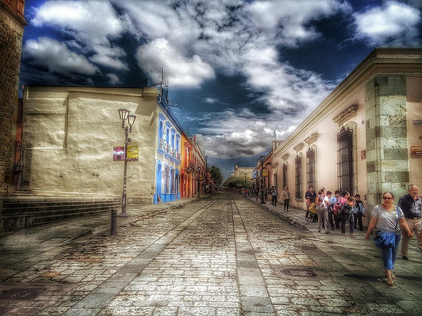 Barokní centrum v Oaxaca de Juaréz (Mexiko)