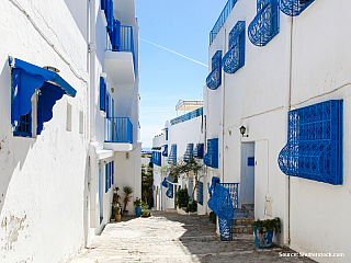 Sidi Bou Said – modrobílé předměstí