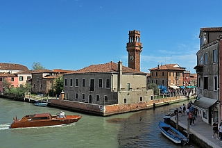 Torre dell'Orologio na ostrově Murano (Itálie)