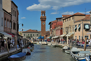 Torre dell'Orologio na ostrově Murano (Itálie)