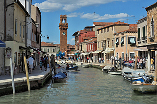 Torre dell'Orologio na ostrově Murano (Itálie)