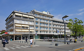 Piazza Mazzini v Lido di Jesolo (Itálie)