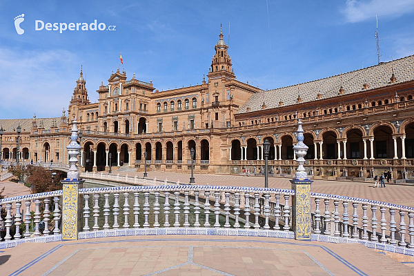 Plaza de Espaňa v Seville (Andalusie - Španělsko)