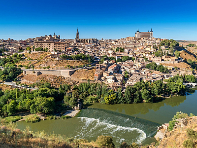 Pohled na město Toledo (Španělsko)