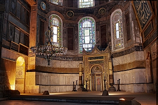 Chrám Hagia Sofia v Istanbulu (Turecko)