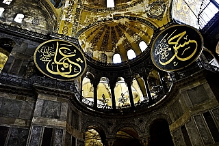 Chrám Hagia Sofia v Istanbulu (Turecko)