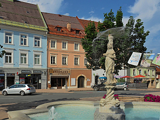 Hauptplatz ve Feldkirchen in Kärnten (Rakousko)