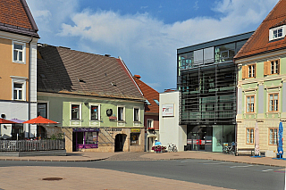 Hauptplatz ve Feldkirchen in Kärnten (Rakousko)