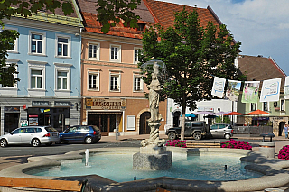 Hauptplatz ve Feldkirchen in Kärnten (Rakousko)