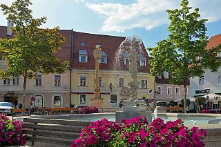Hauptplatz ve Feldkirchen in Kärnten (Rakousko)