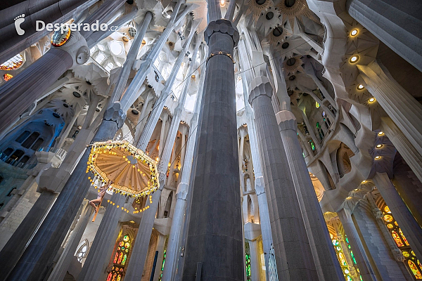 Katedrála Sagrada Família v Barceloně (Španělsko)
