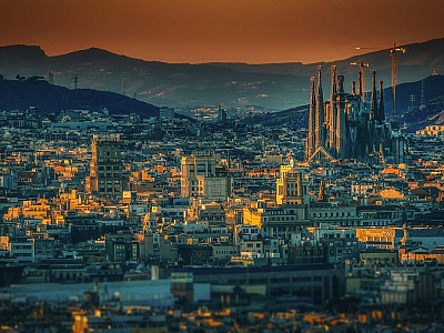 Katedrála Sagrada Família v Barceloně (Španělsko)
