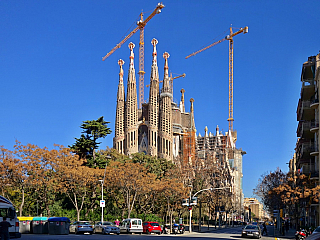Katedrála Sagrada Família v Barceloně
