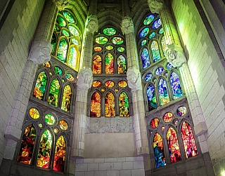 Katedrála Sagrada Família v Barceloně (Španělsko)