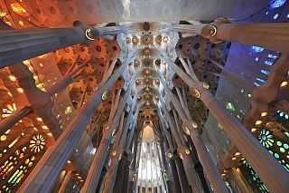 Katedrála Sagrada Família v Barceloně (Španělsko)